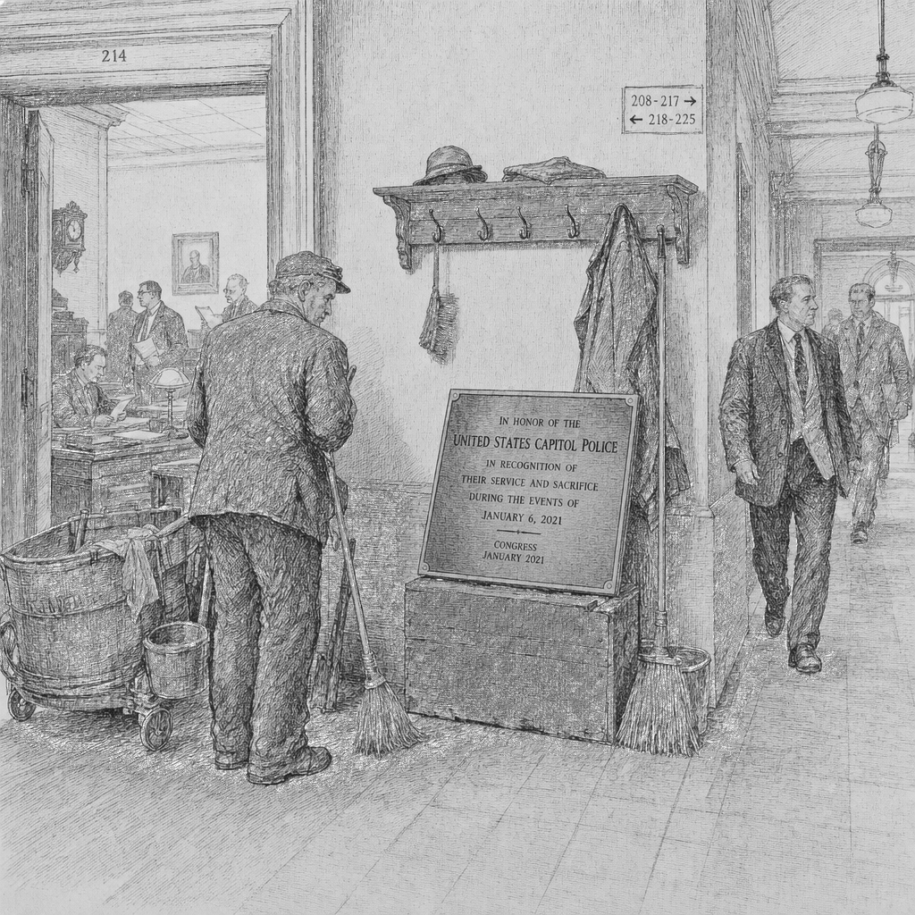 Missing Jan. 6 police plaque leaves Capitol without required memorial