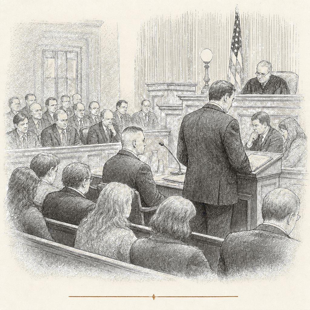 Illustration accompanying article: Ex–New York state trooper convicted of manslaughter after 2020 chase