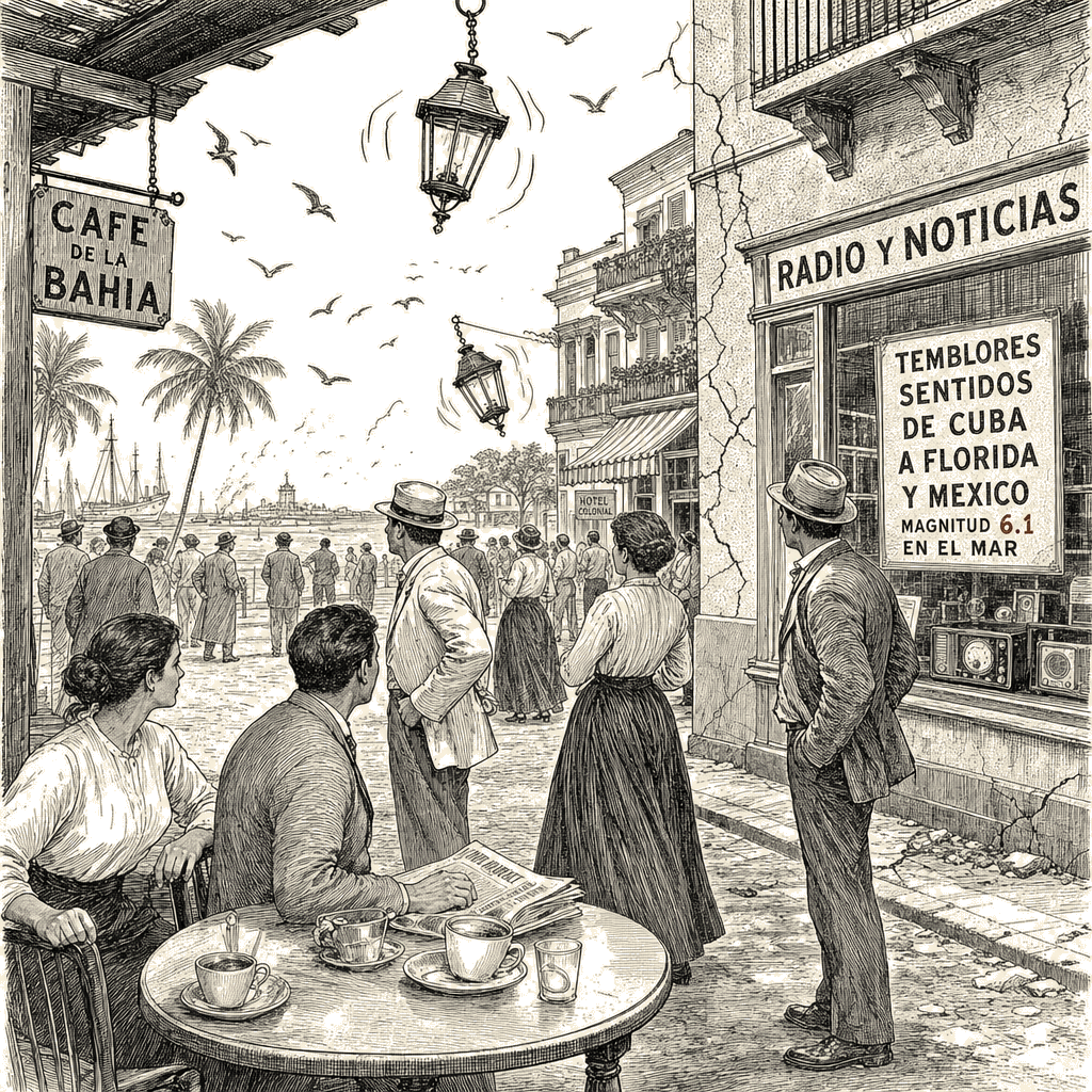 Illustration accompanying article: 6.1-magnitude earthquake off Cuba shakes Florida, Mexico