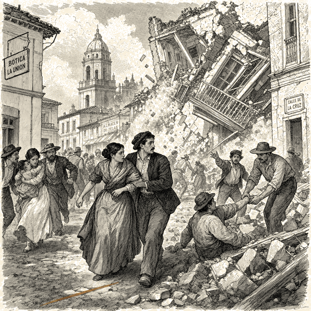 Illustration accompanying article: Two major quakes hit near Caracas, collapse buildings; USGS warns of high casualties