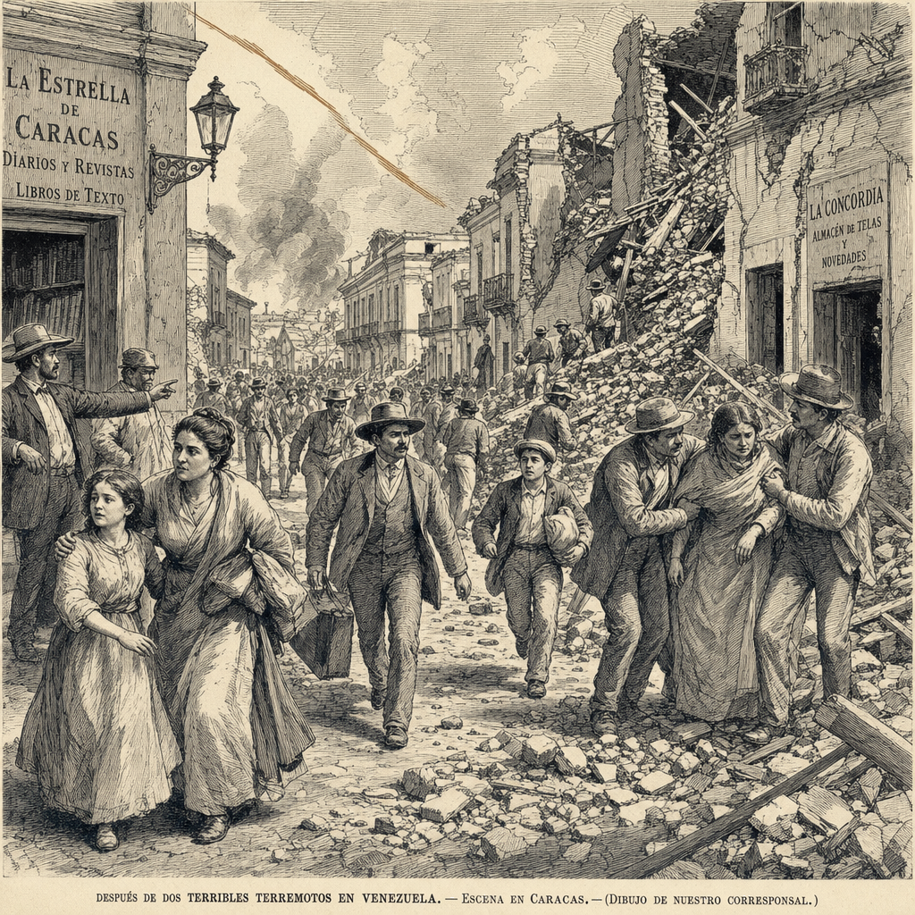 Illustration accompanying article: Powerful earthquakes strike Venezuela, cause building collapses in Caracas