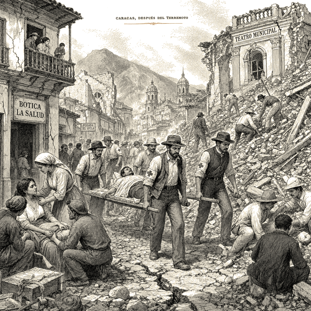 Illustration accompanying article: Venezuela earthquakes kill at least 164, injure nearly 1,000
