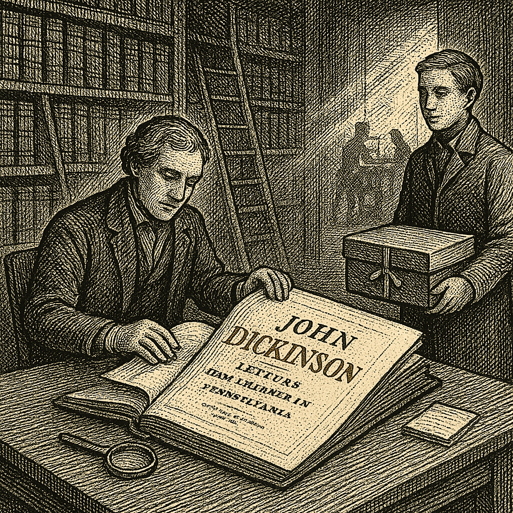 Illustration accompanying article: Scholar marks 250th by reviving writings of founder who didn't sign Declaration