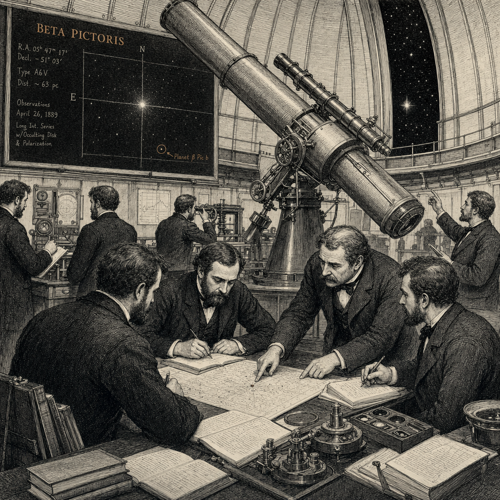 Illustration accompanying article: Astronomers spot faintest planet ever directly imaged from Earth