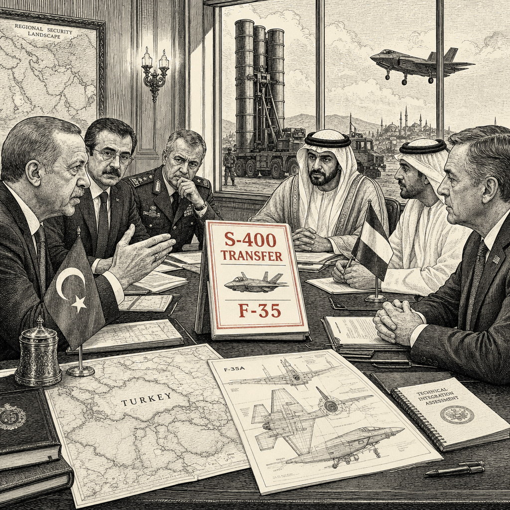 Illustration accompanying article: Turkey in talks to transfer S-400 to UAE to unlock F-35 purchase