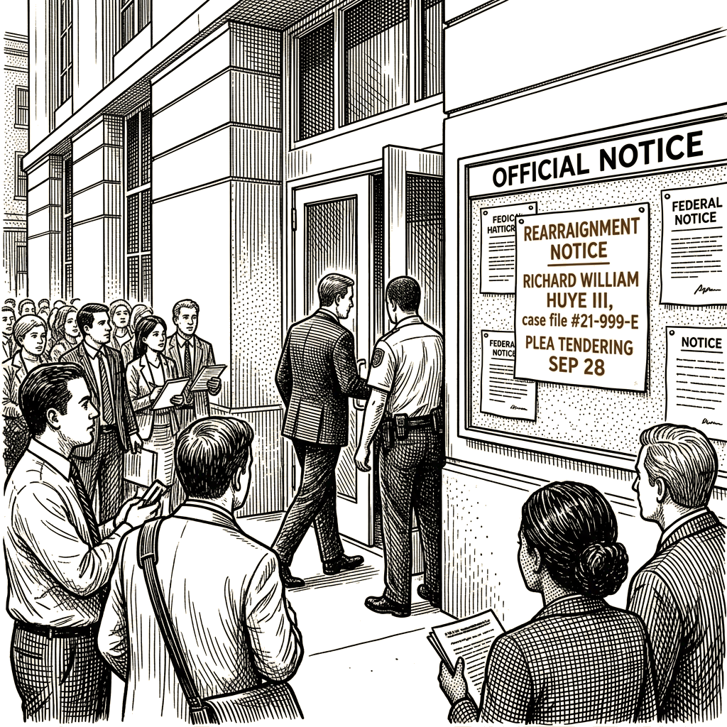 Illustration accompanying article: Richard Huye faces rearraignment in Hurricane Ida insurance fraud case
