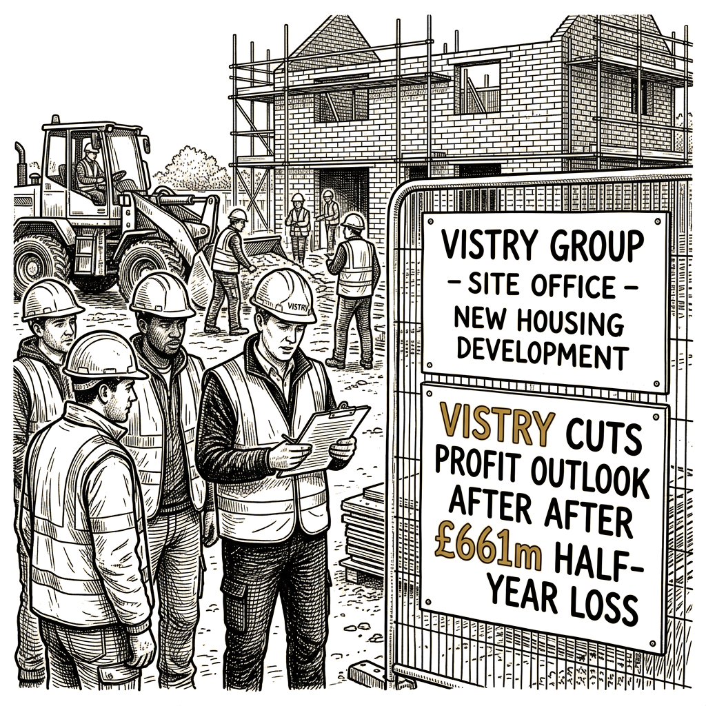 Illustration accompanying article: Vistry cuts profit outlook after £661m half-year loss