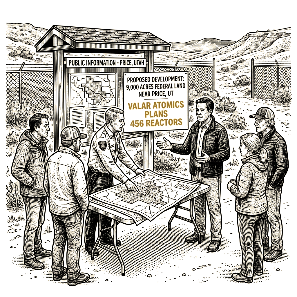 Illustration accompanying article: Valar Atomics plans 456 reactors on 9,000 acres of Utah federal land