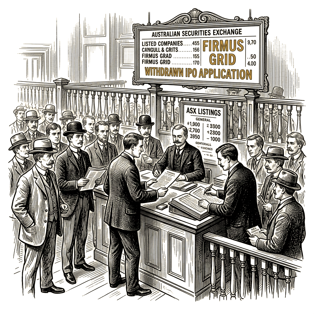 Illustration accompanying article: Firmus Grid withdraws Australian IPO application
