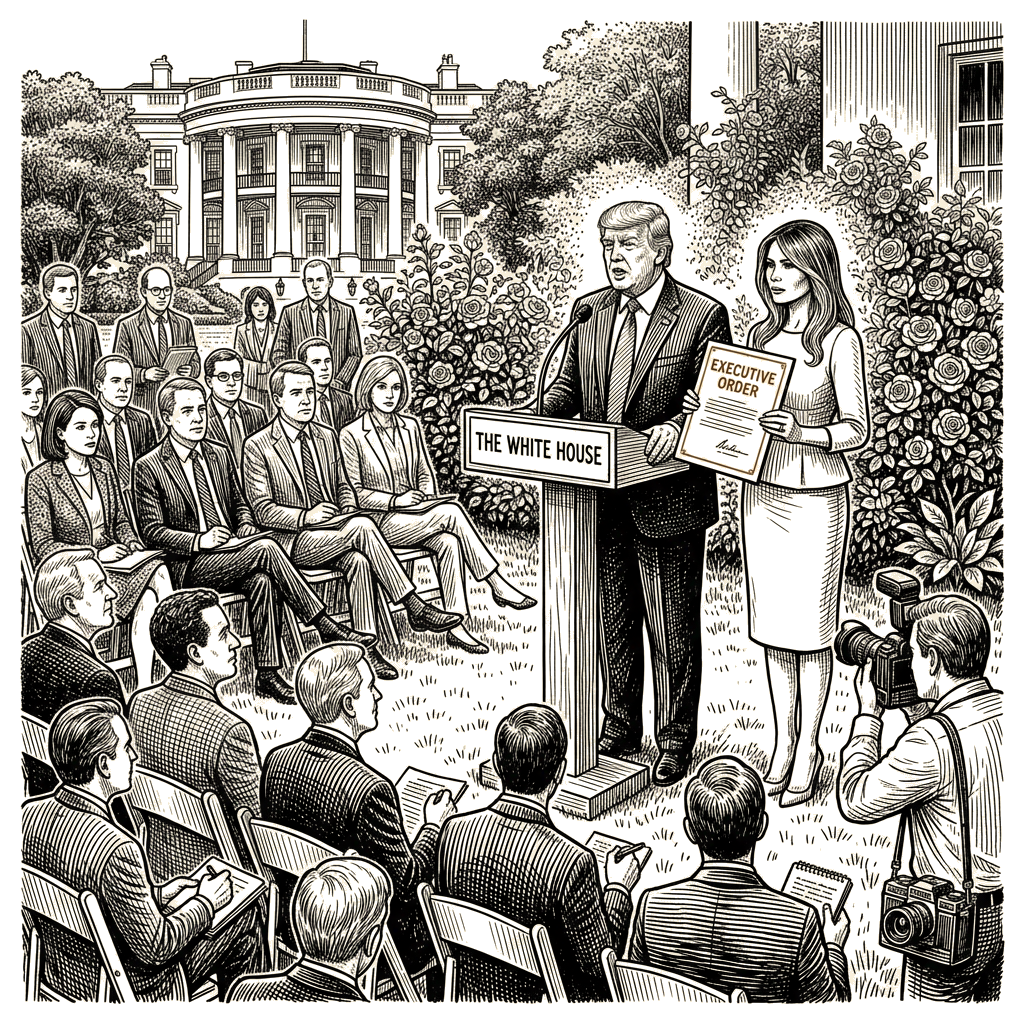 Illustration accompanying article: Executive order directs HHS to establish NIH women's health division