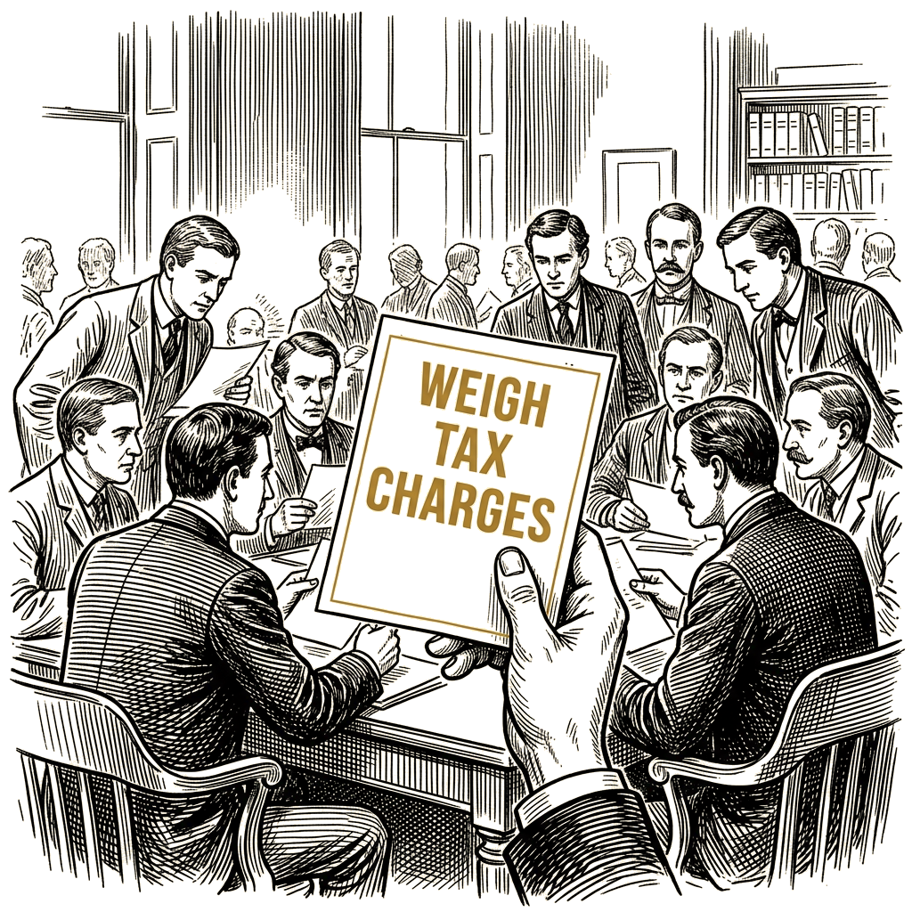 Illustration accompanying article: DOJ fraud chief directs prosecutors to weigh tax charges in every case