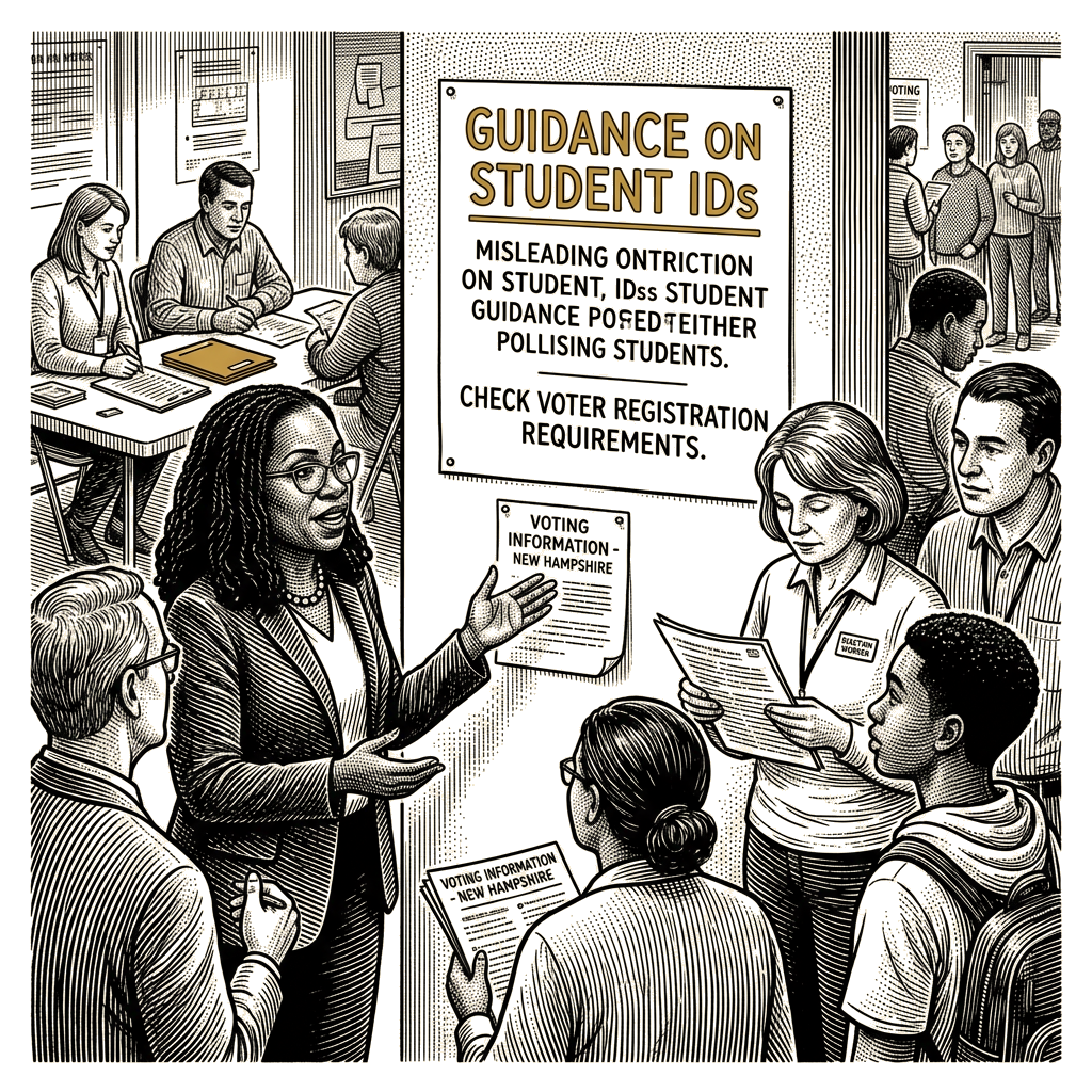 Illustration accompanying article: Jackson says lower court sought to correct misleading New Hampshire guidance