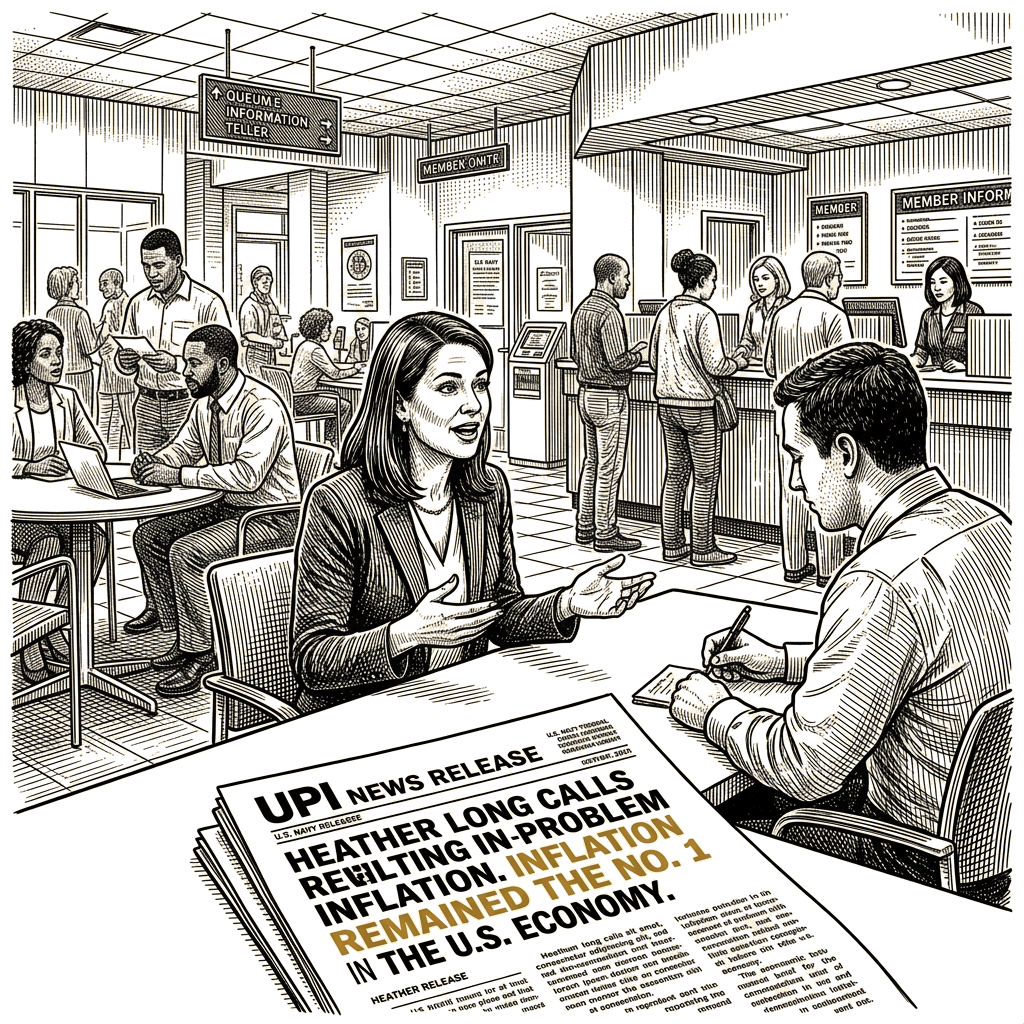 Illustration accompanying article: Heather Long calls inflation the No. 1 problem in the U.S. economy