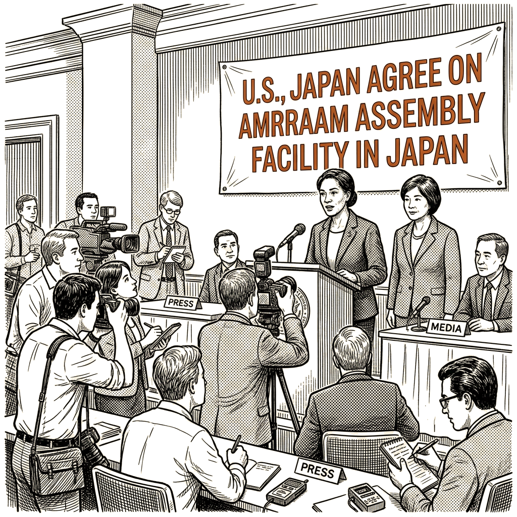 Illustration accompanying article: U.S., Japan agree on Amraam assembly facility in Japan