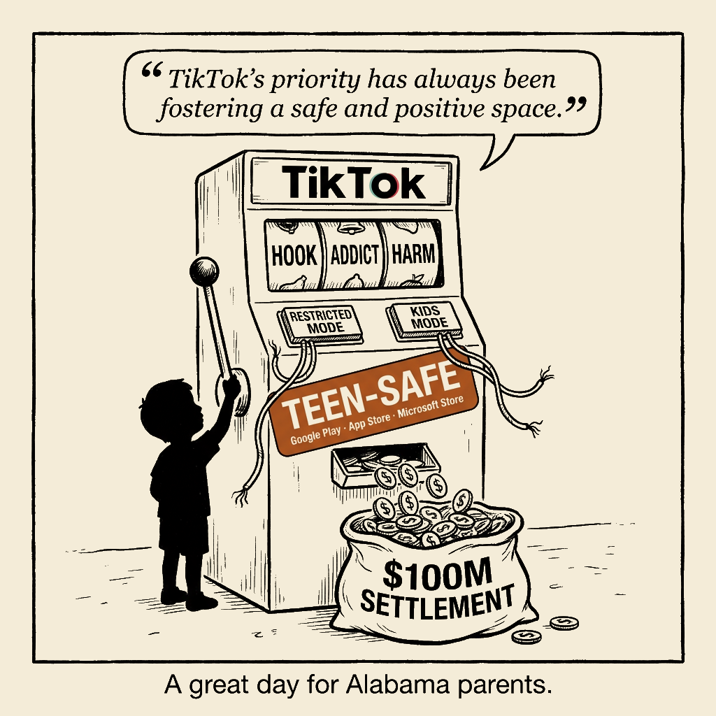 Unsigned MSI house political cartoon: A great day for the kids