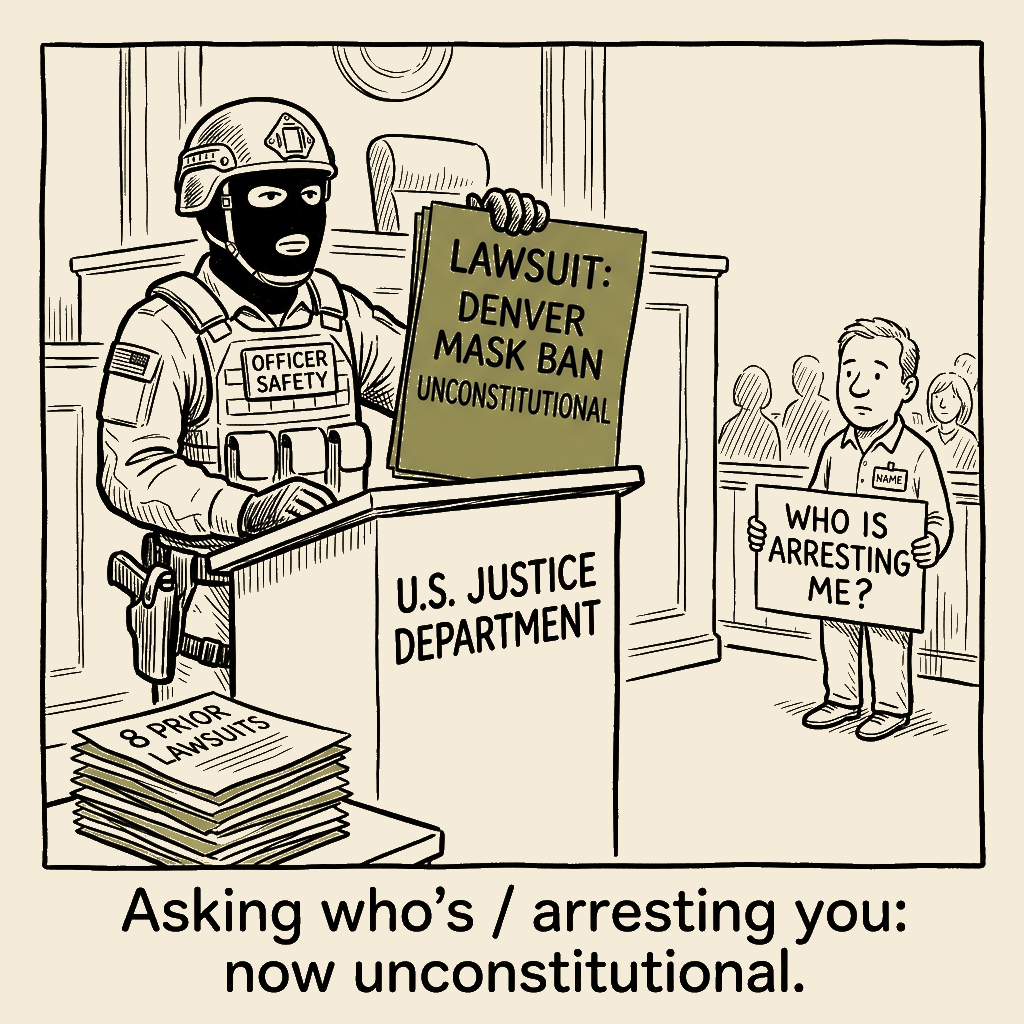 Unsigned MSI house political cartoon: Anonymity, Enforced