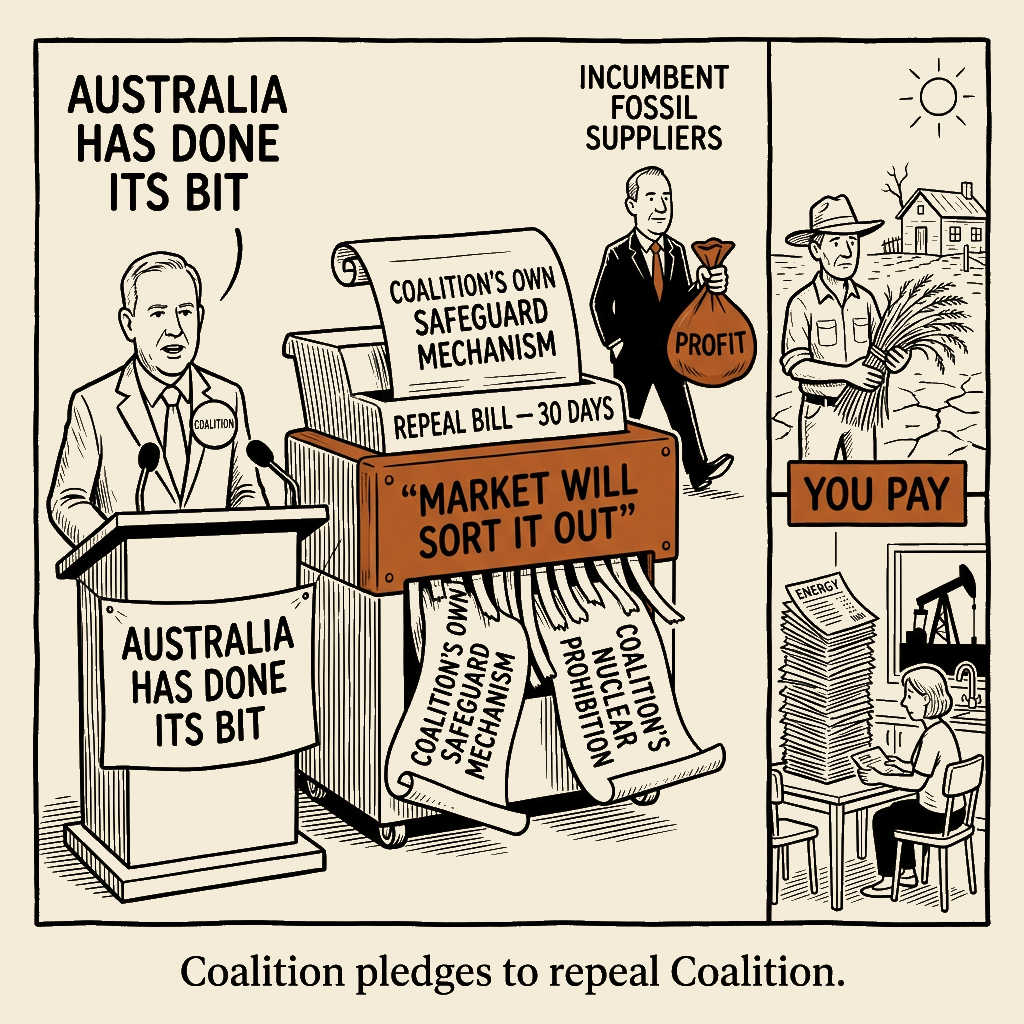 Unsigned MSI house political cartoon: Australia has done its bit