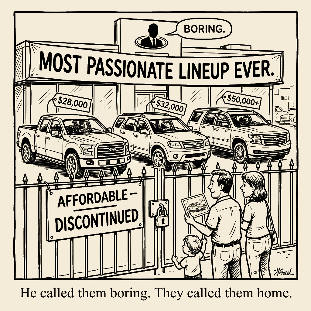 Unsigned MSI house political cartoon: Boring
