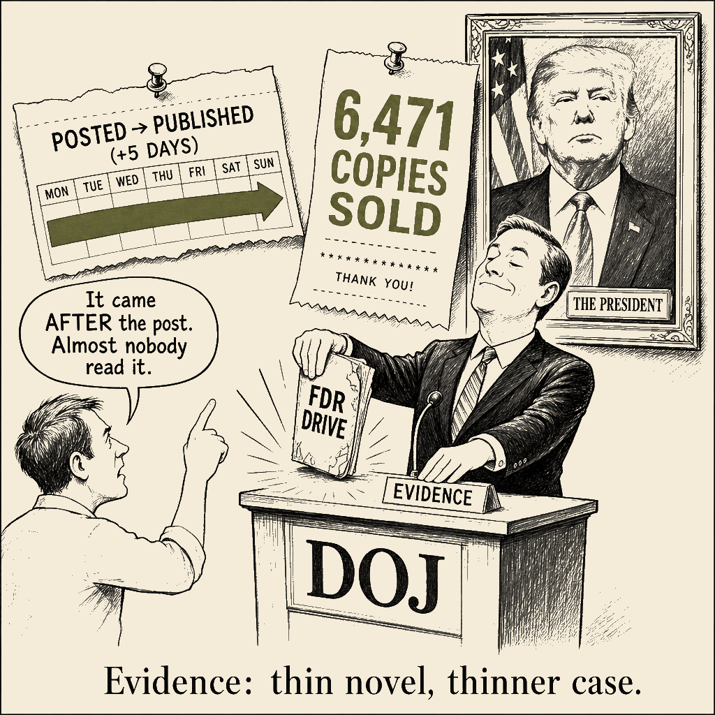 Unsigned MSI house political cartoon: Case Closed