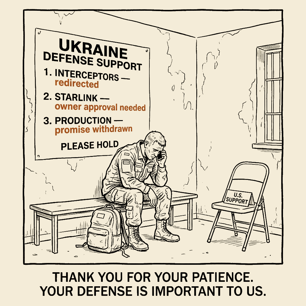 Unsigned MSI house political cartoon: Defense by Appointment