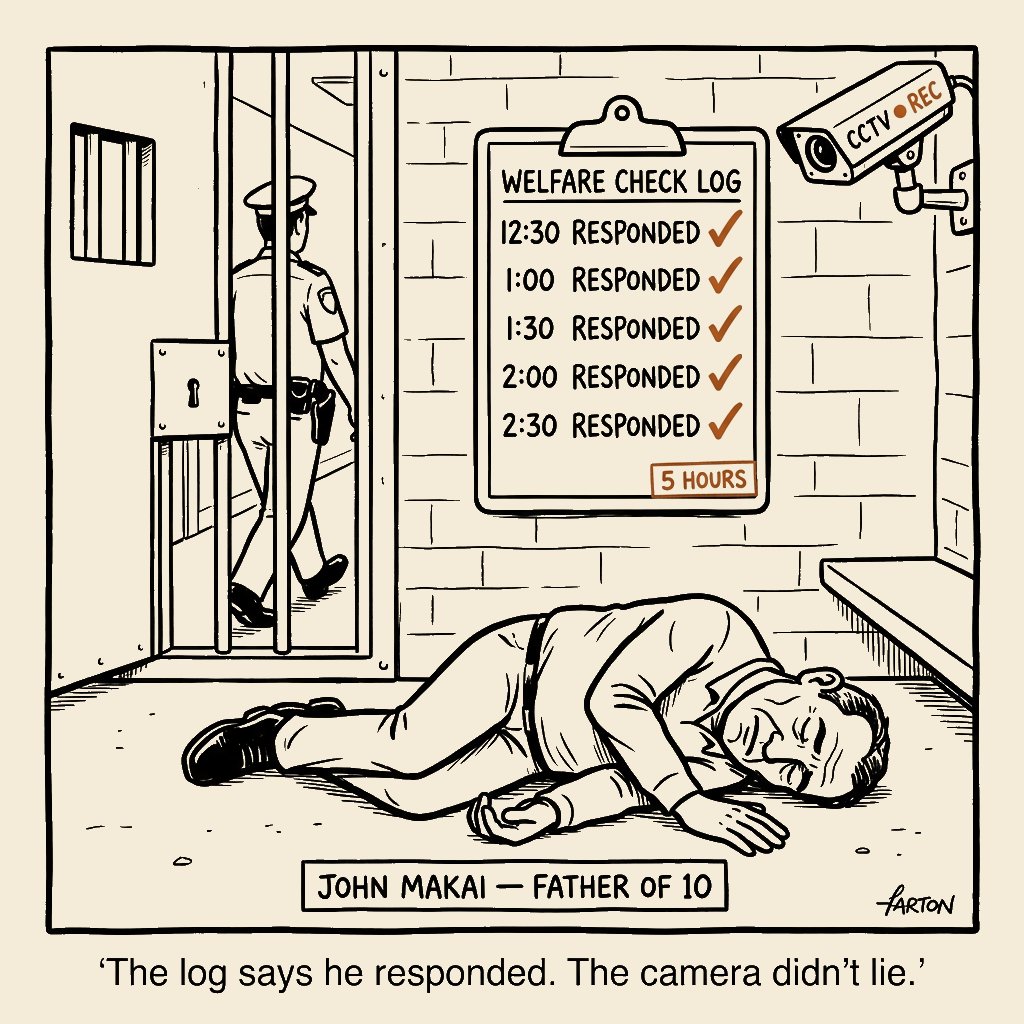 Unsigned MSI house political cartoon: Five checks. Zero responses.
