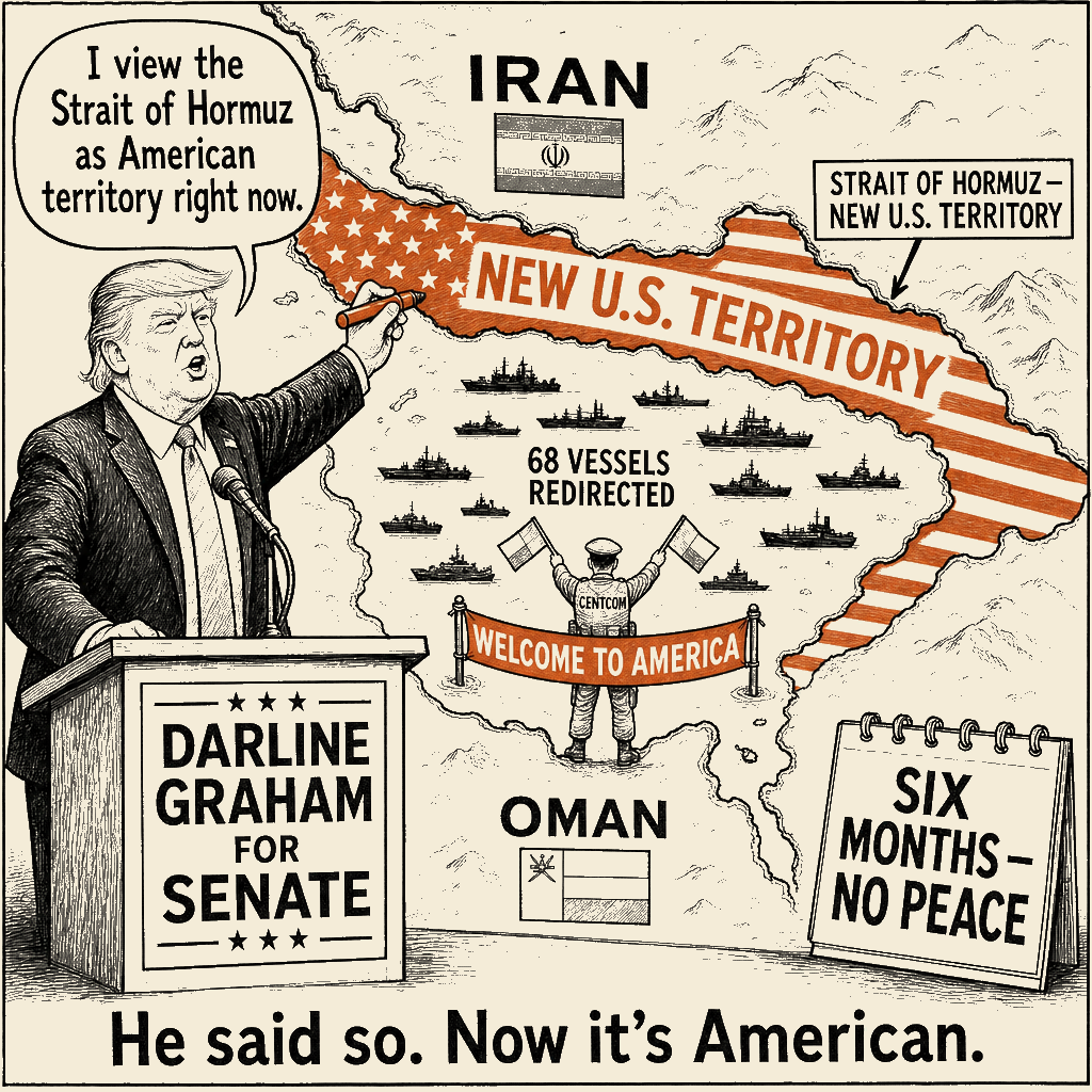 Unsigned MSI house political cartoon: He said so. Now it's American.