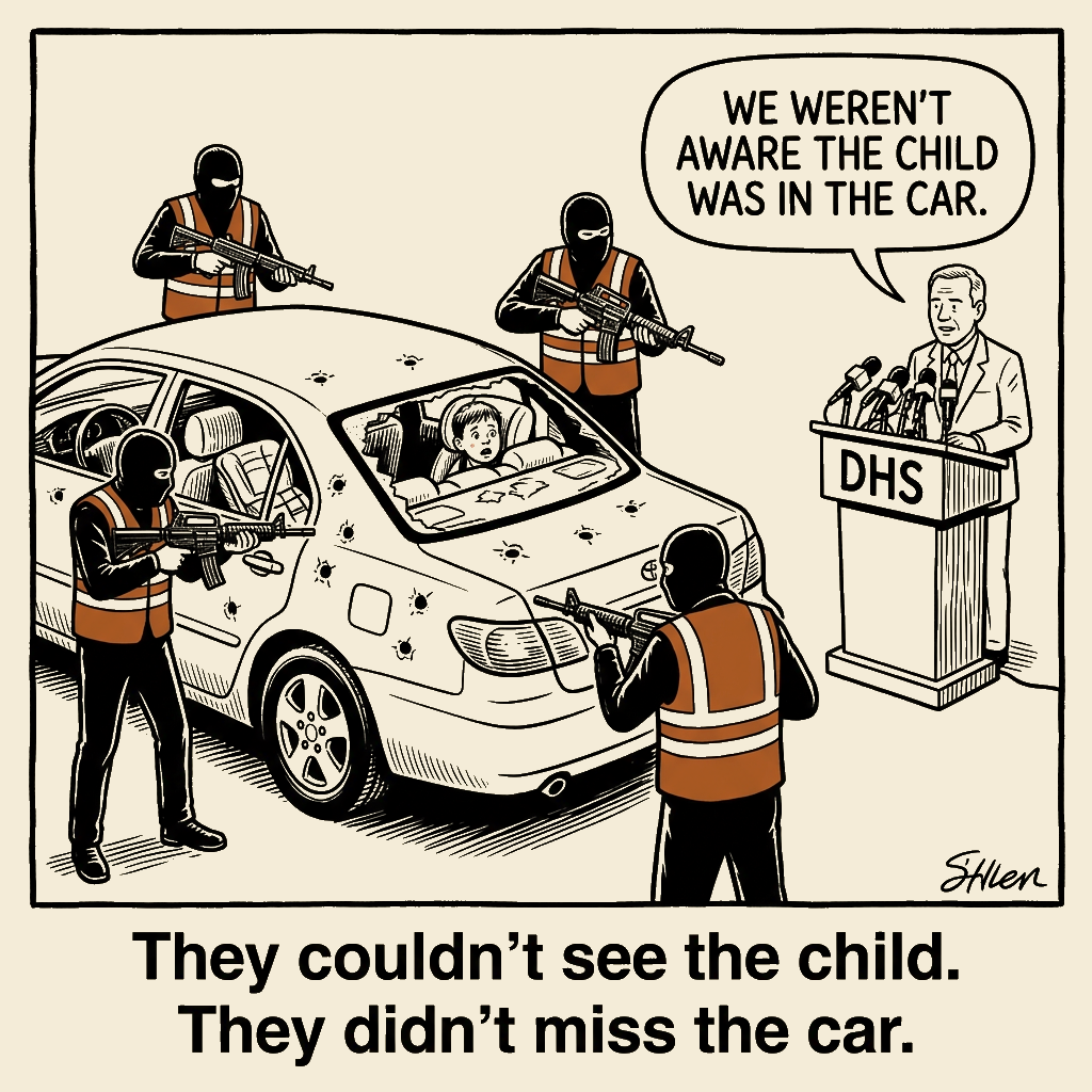 Unsigned MSI house political cartoon: Identified Themselves