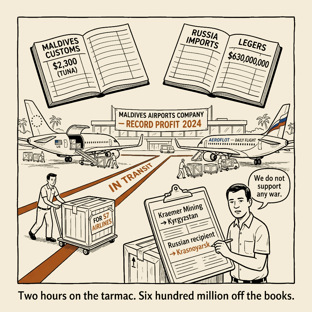 Unsigned MSI house political cartoon: In Transit