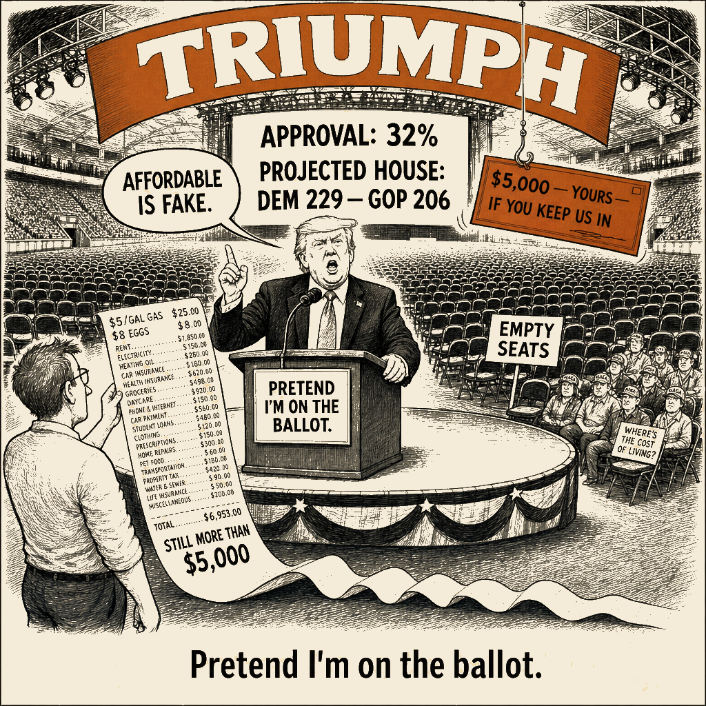 Unsigned MSI house political cartoon: Pretend I'm on the Ballot