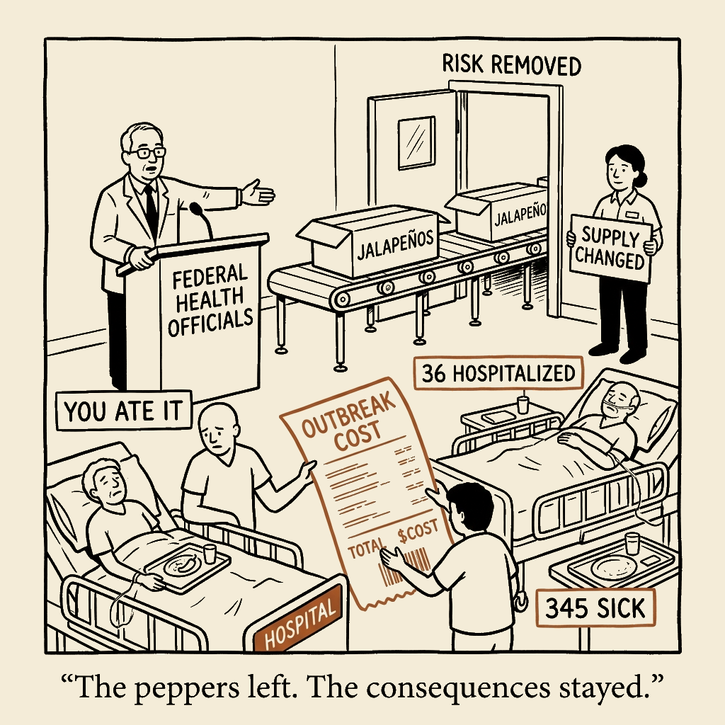 Unsigned MSI house political cartoon: Risk Removed, Patients Remain