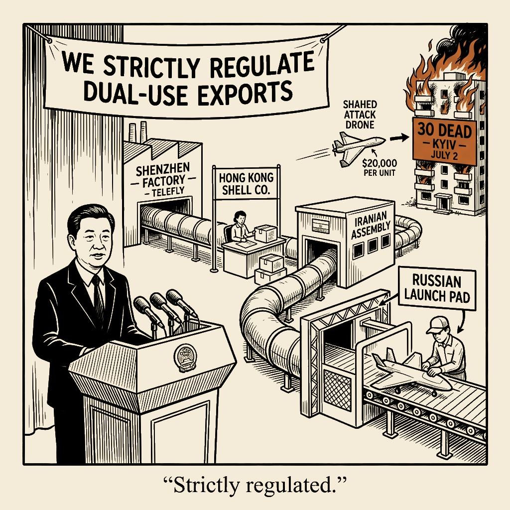 Unsigned MSI house political cartoon: Strictly regulated