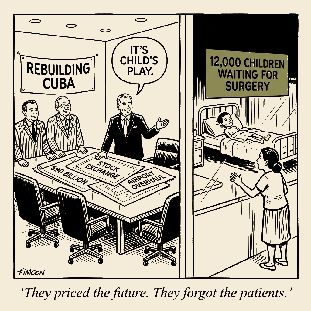 Unsigned MSI house political cartoon: The $90 Billion Blueprint