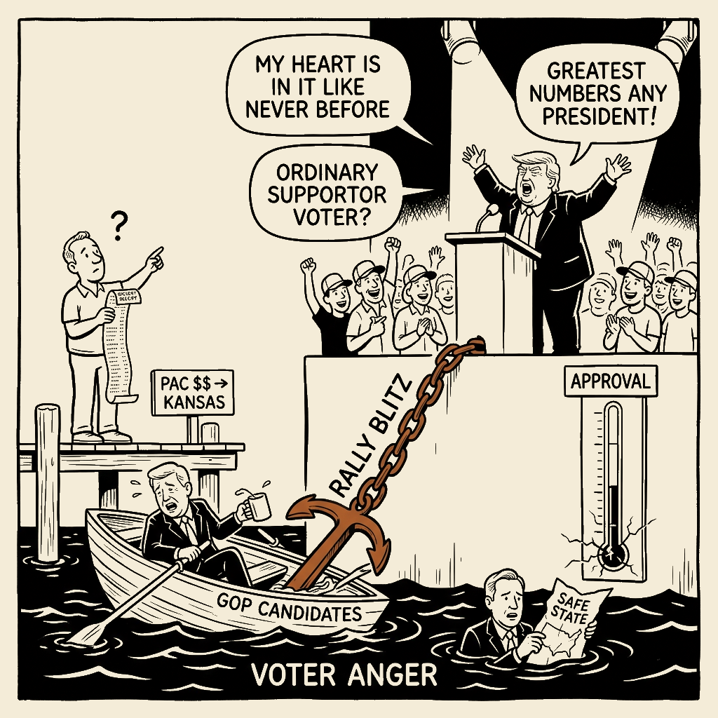 Unsigned MSI house political cartoon: The Anchor Rally
