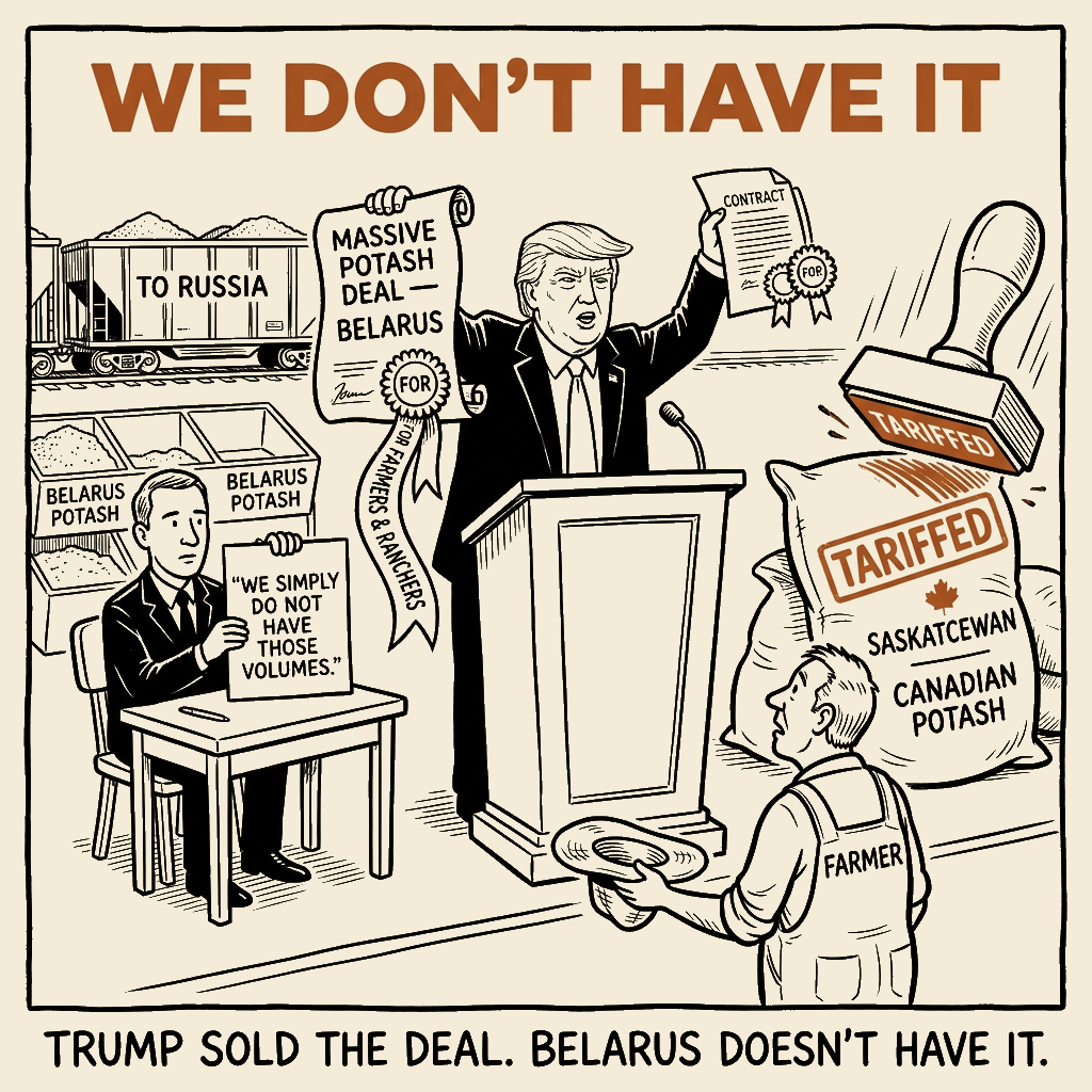Unsigned MSI house political cartoon: The deal Belarus won't sell