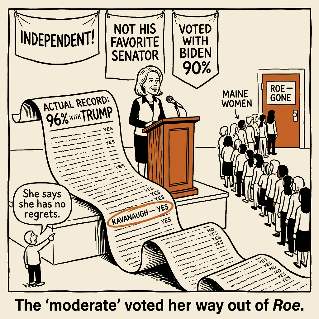 Unsigned MSI house political cartoon: The Receipt Behind the Banners