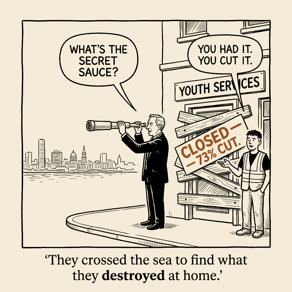 Unsigned MSI house political cartoon: The Secret Sauce Was the Budget They Cut