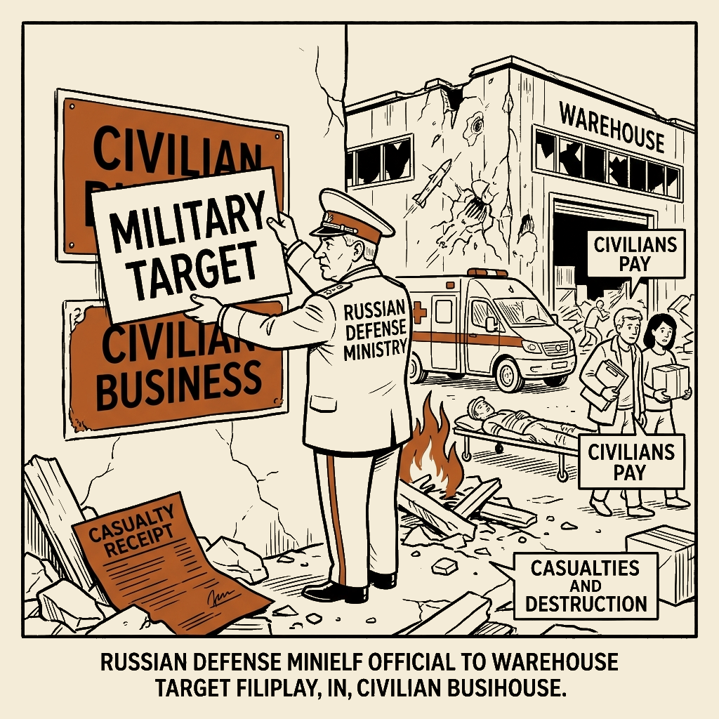 Unsigned MSI house political cartoon: The Target Label