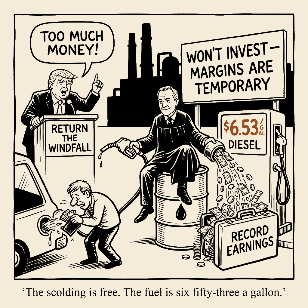 Unsigned MSI house political cartoon: TOO MUCH MONEY!