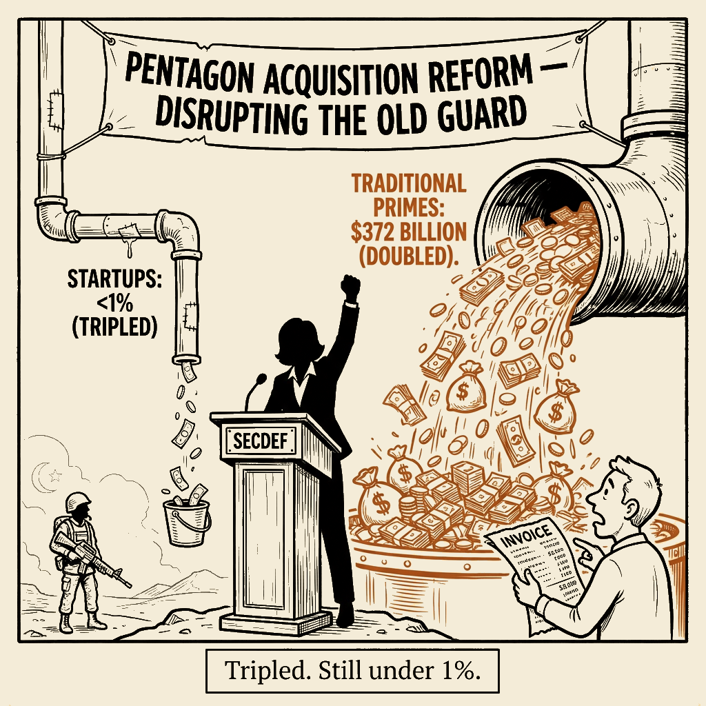 Unsigned MSI house political cartoon: Tripled. Still under 1%.