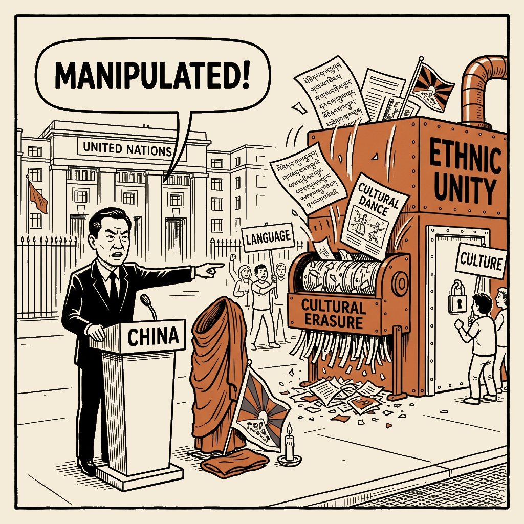 Unsigned MSI house political cartoon: Unity by Erasure