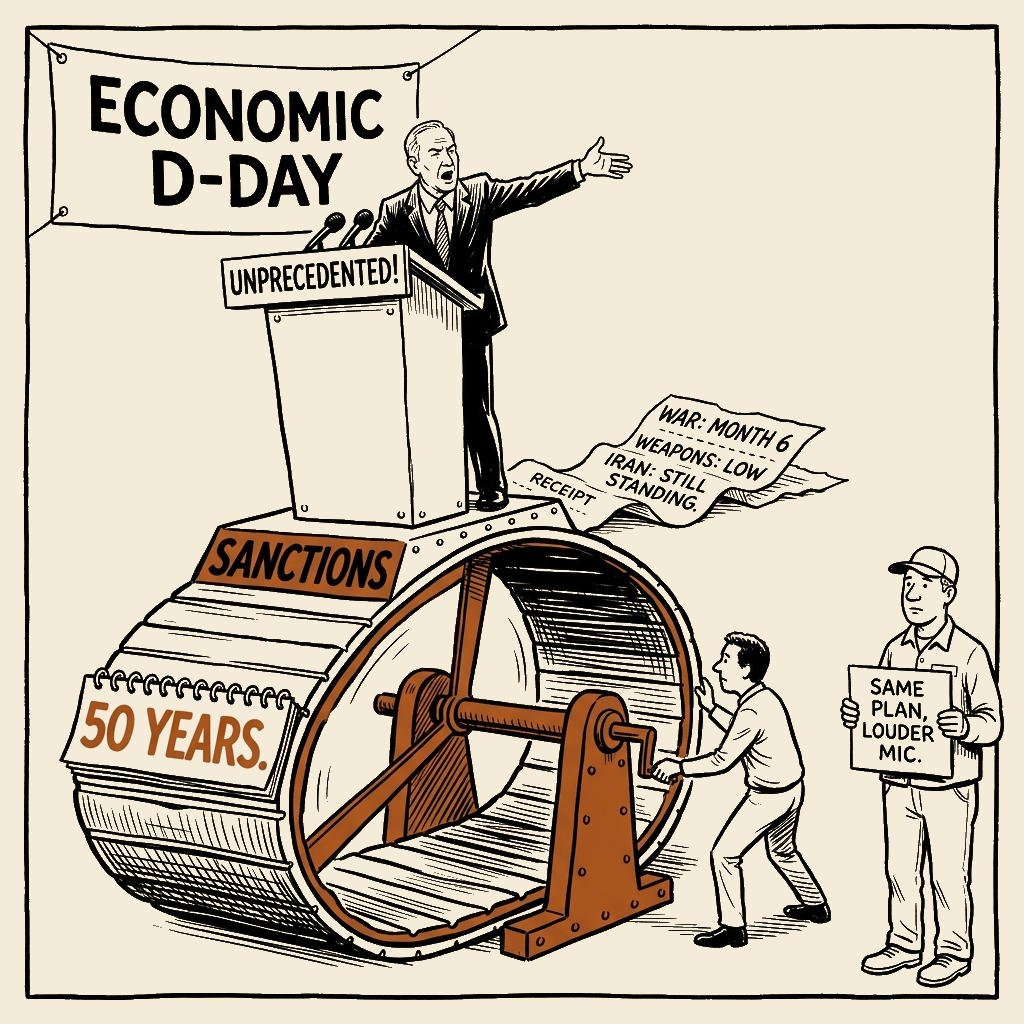Unsigned MSI house political cartoon: Unprecedented