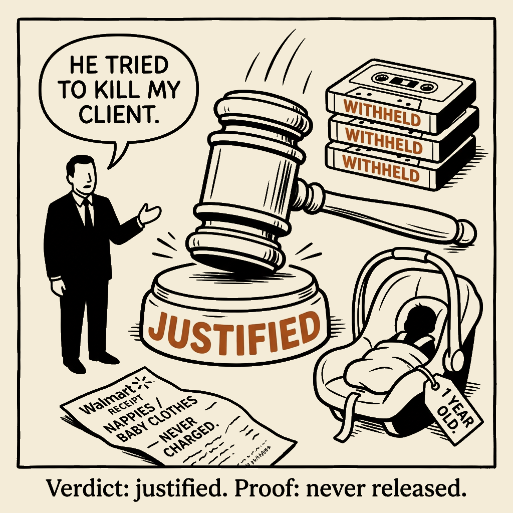 Unsigned MSI house political cartoon: Verdict in. Tape out.