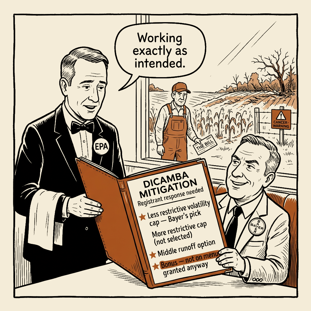 Unsigned MSI house political cartoon: Your table is ready