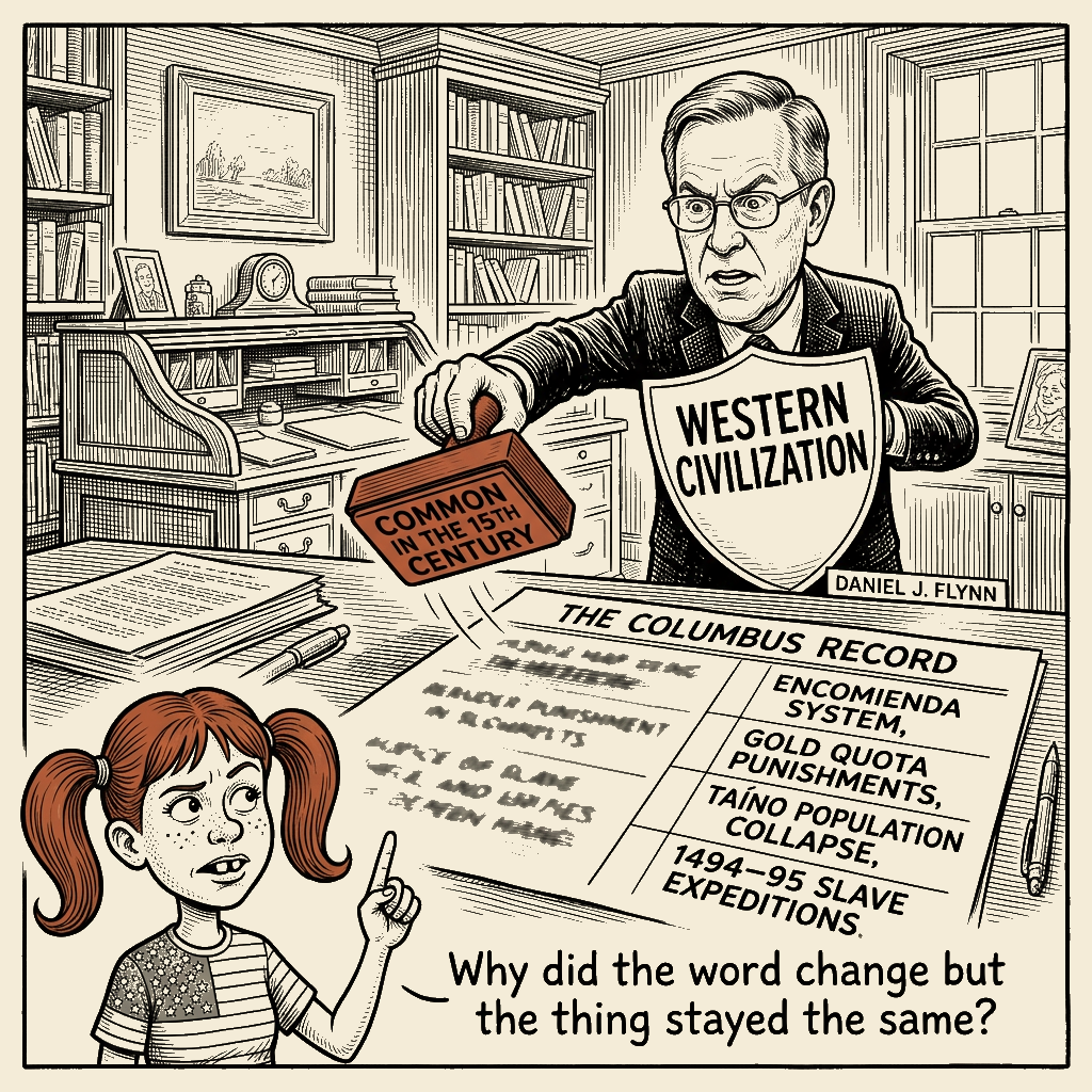 Political meme cartoon by Mimi Wright-Fubar: Common in the 15th Century