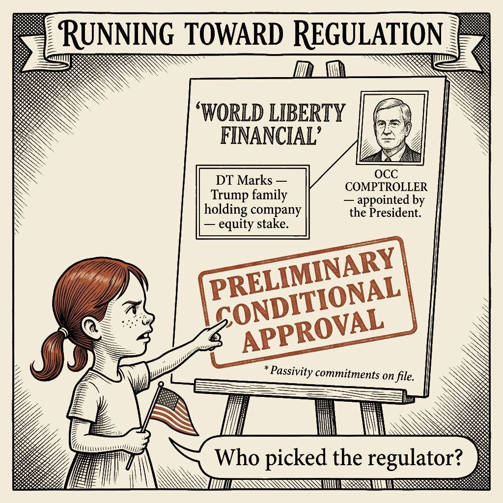 Political meme cartoon by Mimi Wright-Fubar: Cover Page, Application
