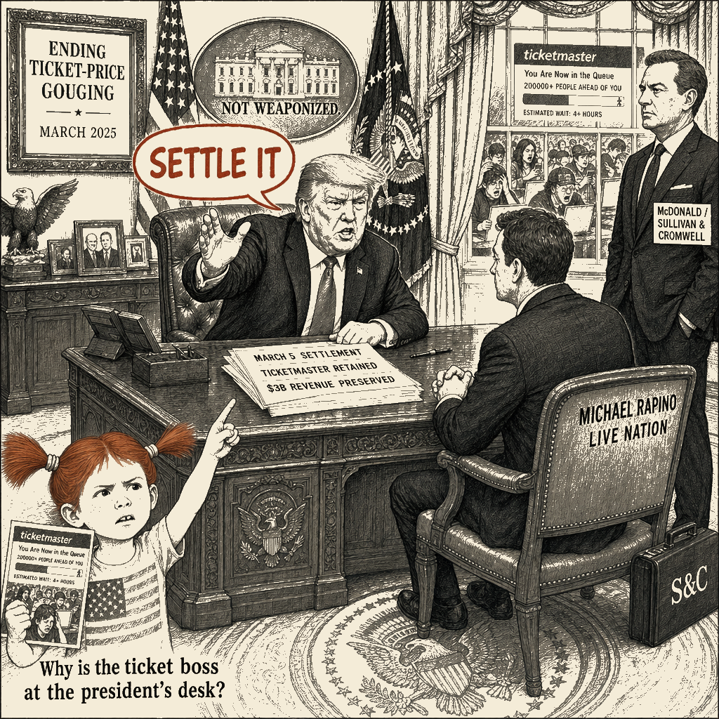 Political meme cartoon by Mimi Wright-Fubar: Settle It
