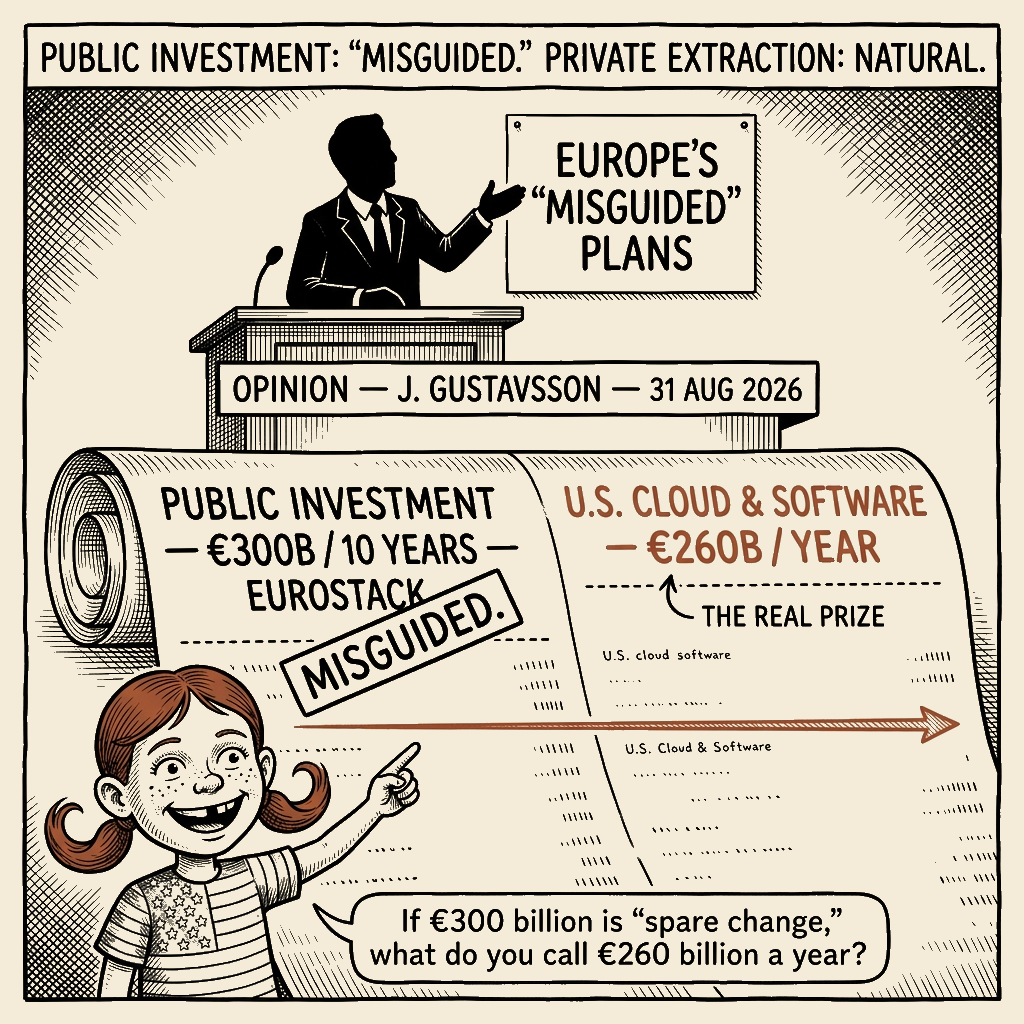 Political meme cartoon by Mimi Wright-Fubar: Spare Change
