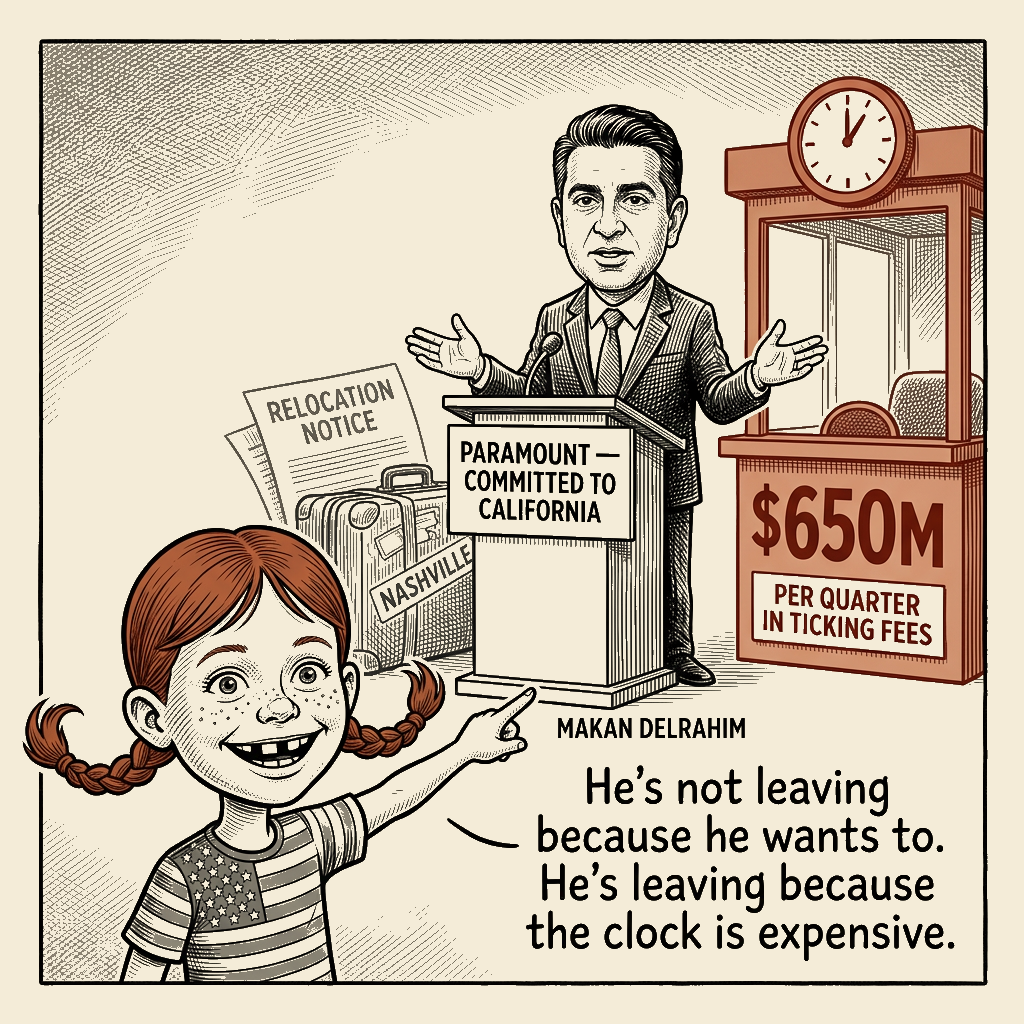 Political meme cartoon by Mimi Wright-Fubar: The $650 Million Tollbooth