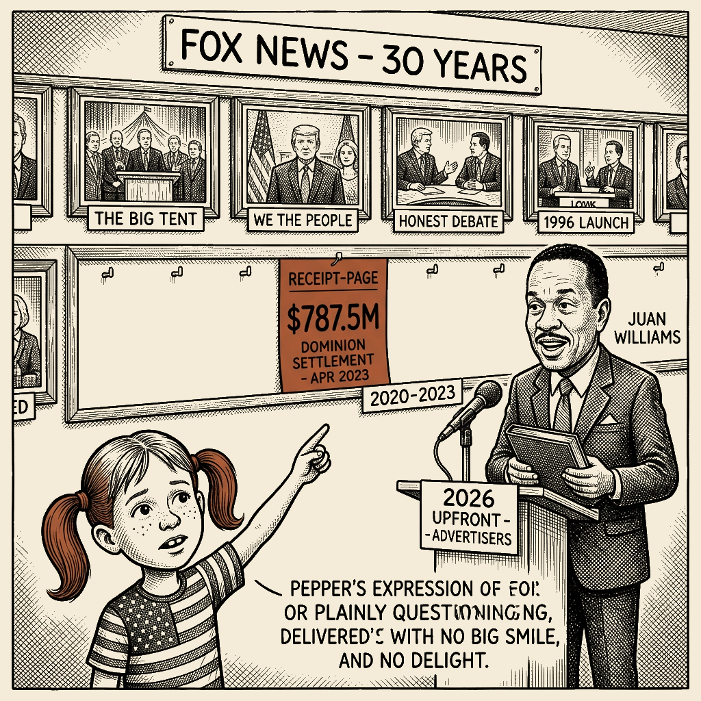 Political meme cartoon by Mimi Wright-Fubar: The Anniversary Album Is Missing Its Most Expensive Page