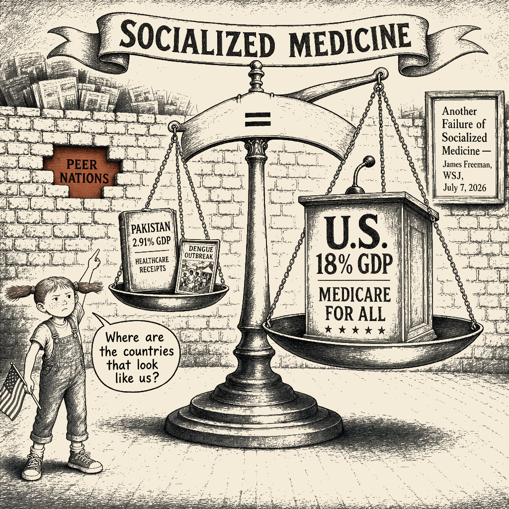Political meme cartoon by Mimi Wright-Fubar: The Comparator Set That Wasn't There